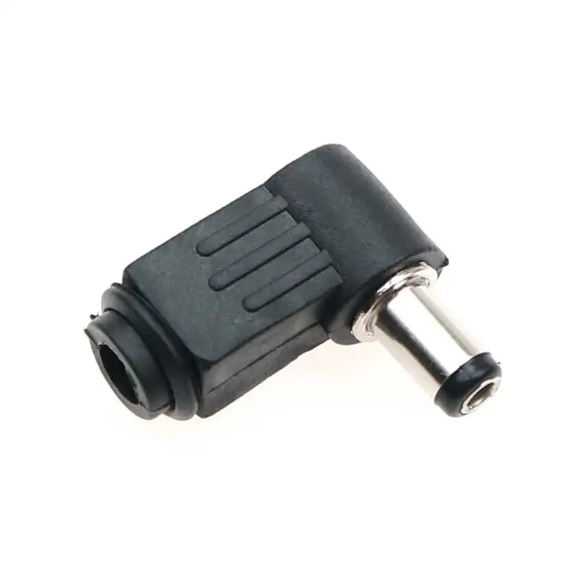 يوشى الذكور DC قوة التوصيل موصل زاوية الحق L على شكل 2.5*0.7 3.5*1.1 3.5*1.35 4.0*1.7 4.8*1.7 5.5*2.1 5.5*2.5 مللي متر DC قوة التوصيل