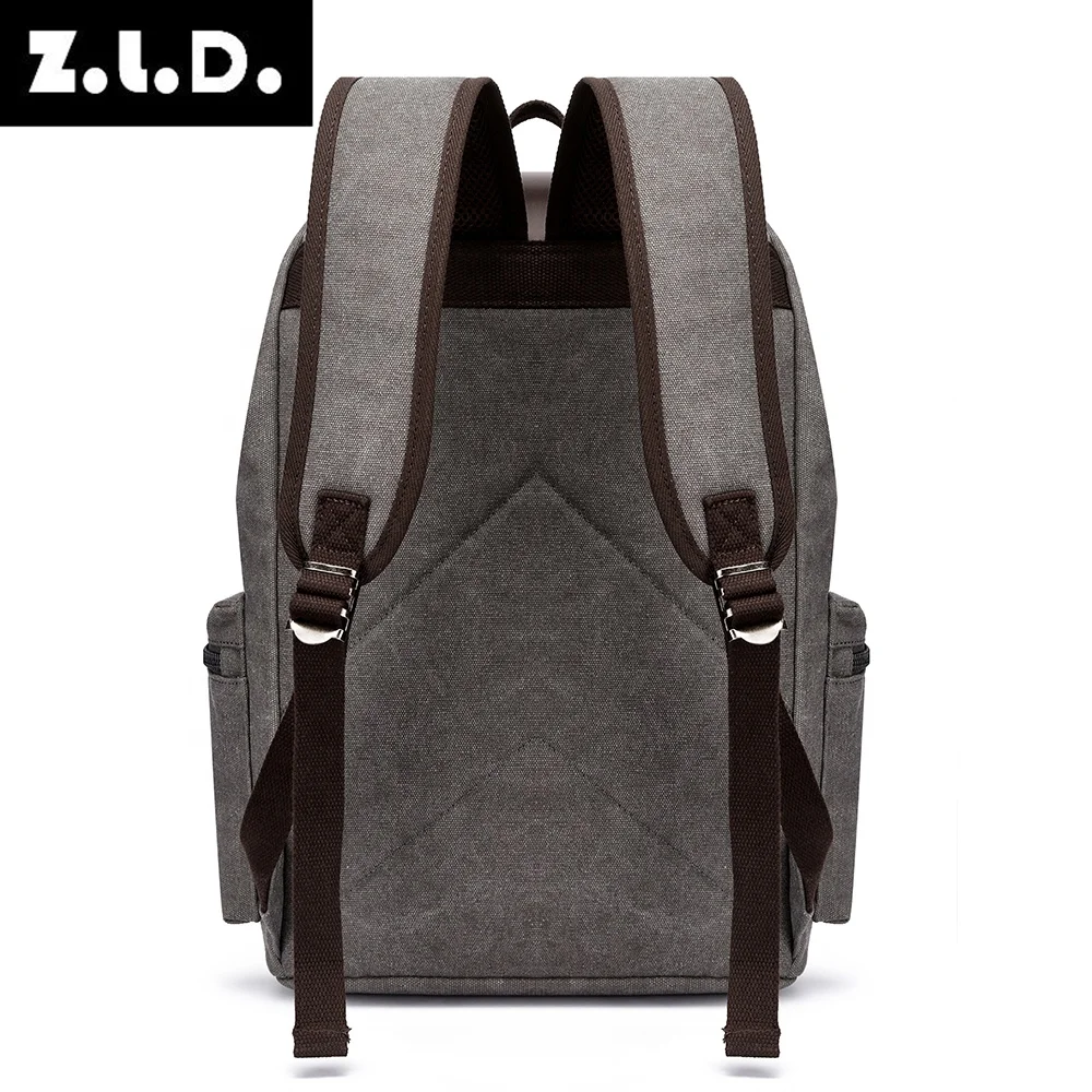 vintage Canvas Retro Men\'s Backpack Large Capacity 20-35L Anti-Theft Bag Wear-Resistant Back for School Teenagers Dropshipping