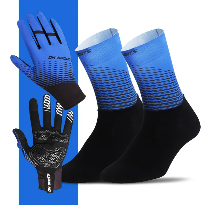 New Full Finger Cycling Gloves With Socks Sport Shockproof Anti Slip MTB Touch Screen