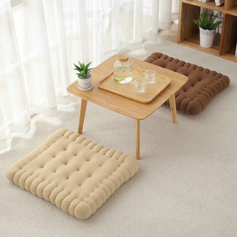 

Home Creative Soft Biscuit Shape Cushion Classical Pillow Chair Car Seat Pad Decorative Cookie Tatami Back Cushion Sofa