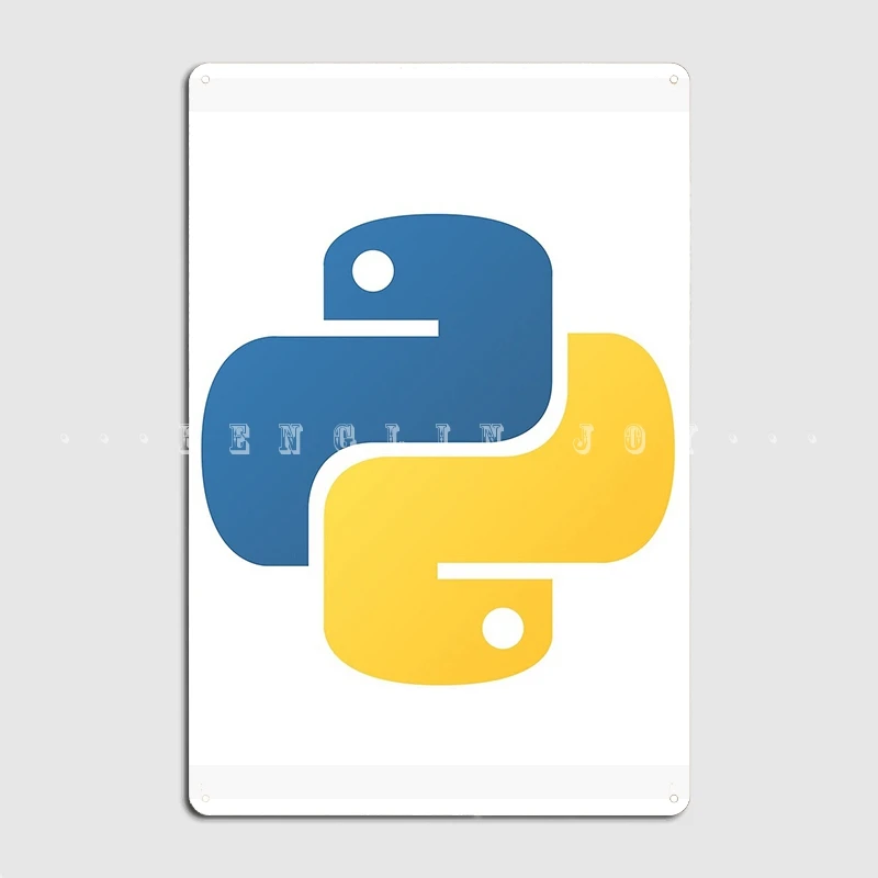 Python Programming Metal Plaque Poster Cinema Garage Living Room Funny Plates Tin Sign Posters