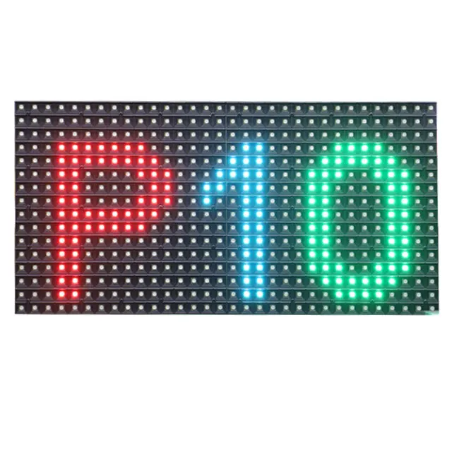 Outdoor P10 Full Color Led Display Module 320x160mm 32x16 Pixels 1/4S High Brightness RGB Led Panel Module