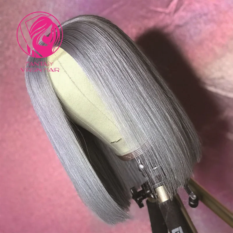 Weiße Asche Blonde Spitze Front Perücke Echt Menschliches Haar Spitze Perücken für Frauen Reines Haar Blau Rosa 613 Farbe Täglichen verwenden