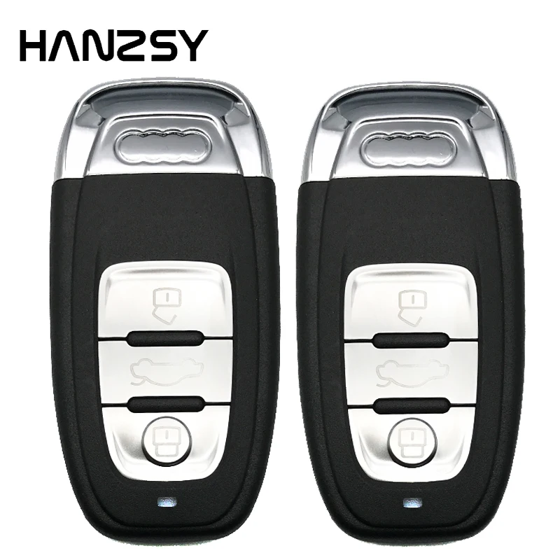 

3 Buttons Car Remote Key Case For Audi A4l A3 A4 A5 A6 A8 Quattro Q5 Q7 A6 A8 Replacement Smart Key Shell Fob