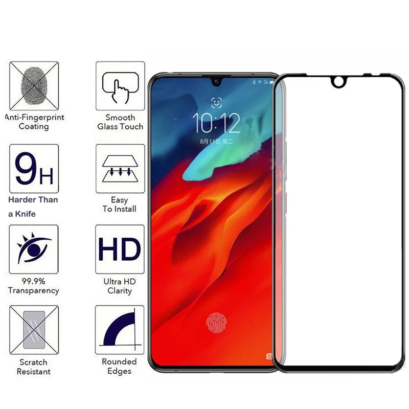 99D Full Cover Glass For Lenovo Z6 Lite ZP A6 Lite Tempered Glass On Z6 Pro Screen Protector K6 Enjoy Lenovo K9 K10 Plus Note