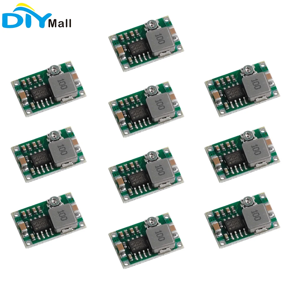10pcs Mini 360 DC Buck Converter Step Down Module 4.75V-23V a 1V-17V sostituire LM2596 2A