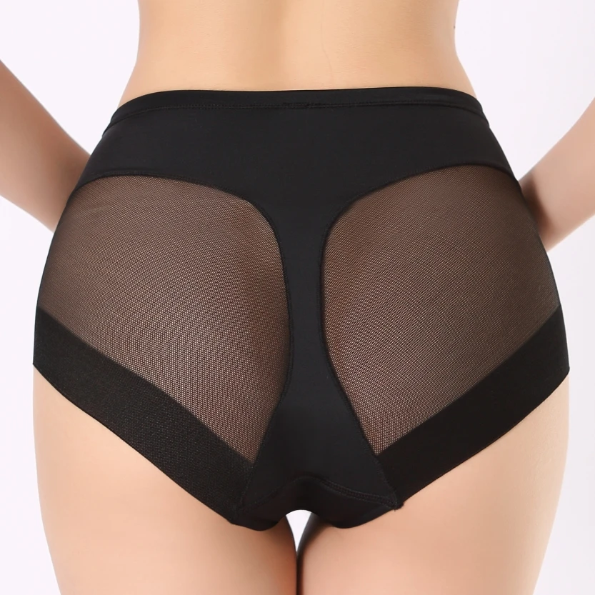 Seamless Breathable Mesh Intimates Body Shaping Panties Female Pants High Elastic Control Brief Slimming Belly Underwear