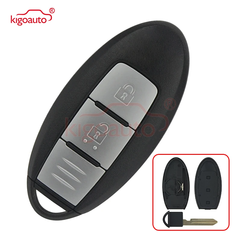 Kigoauto Smart car key shell case 3 button for Nissan Qashqai X-Trail key case replacement