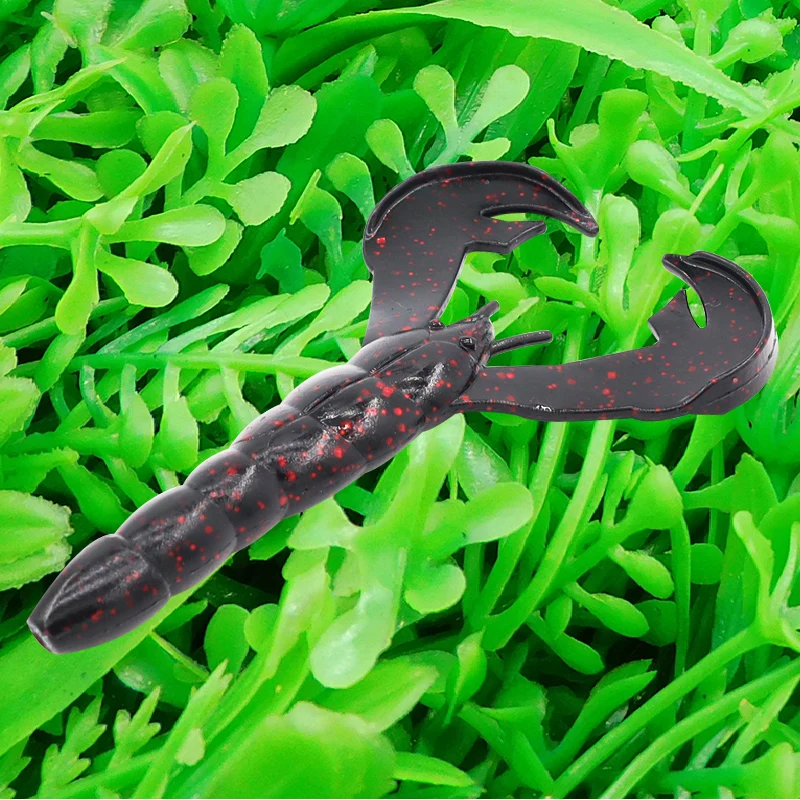 KESFISHING Soft bait Isca Artificial Rage Tail Craw 4 inch Crawfish Add Salt Pesca Bass Fishing Lure Tackle Salts