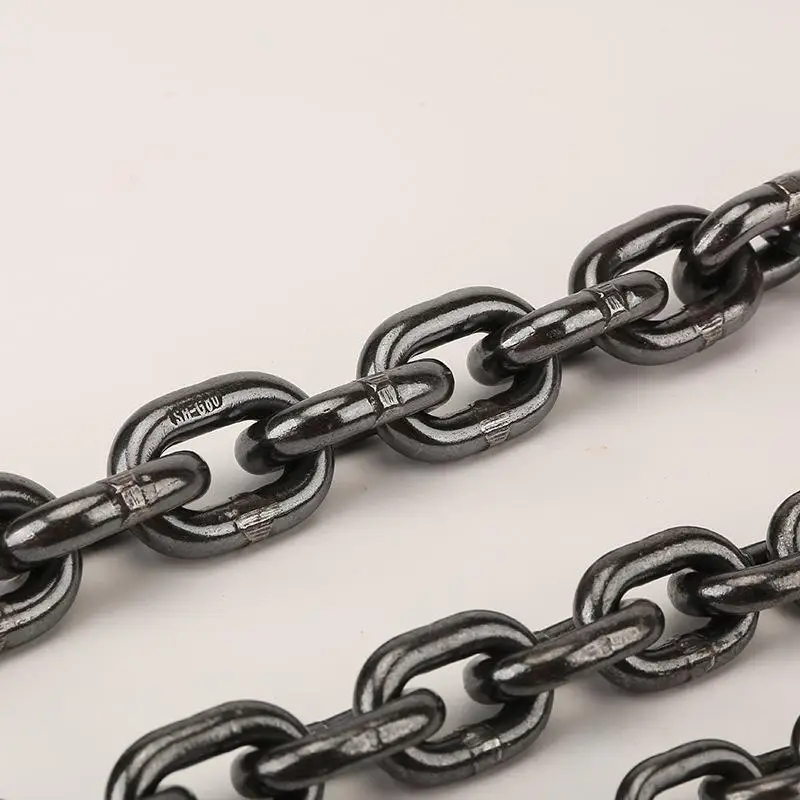 Cadena de grúa G80, 6-22MM, resistente al desgaste, resistente a altas temperaturas, de acero al manganeso, se puede personalizar
