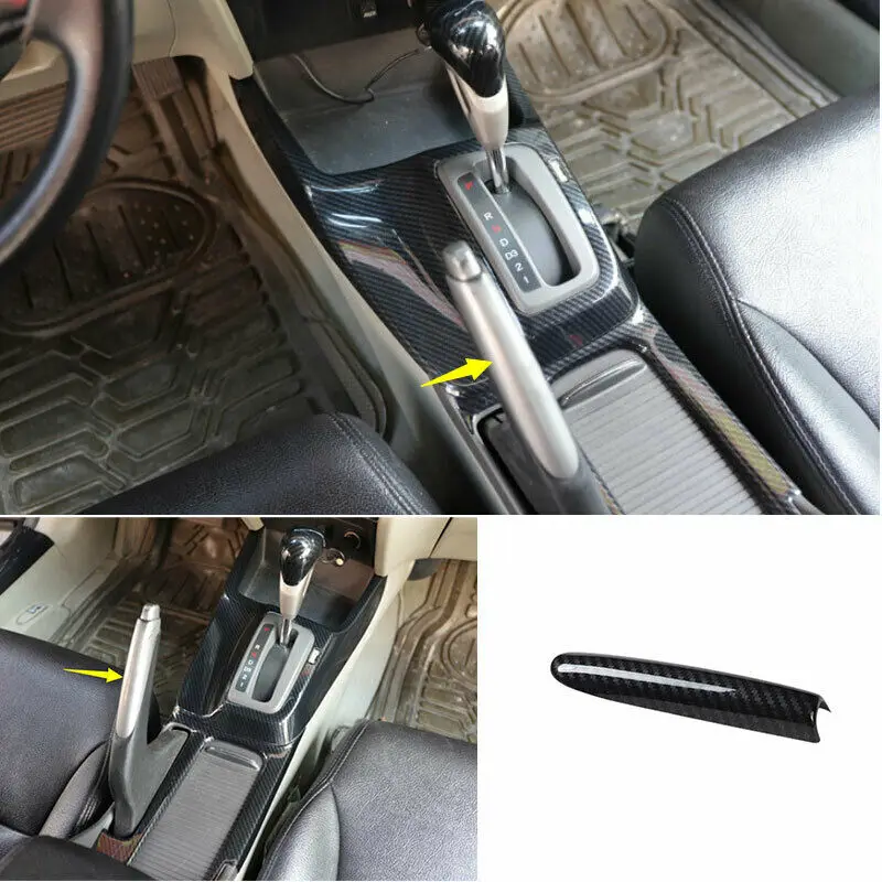 

Fit For Honda Civic 9th 2012 2013 2014 2015 ABS Carbon Fiber Brake Handle Handbrake Cover Trim