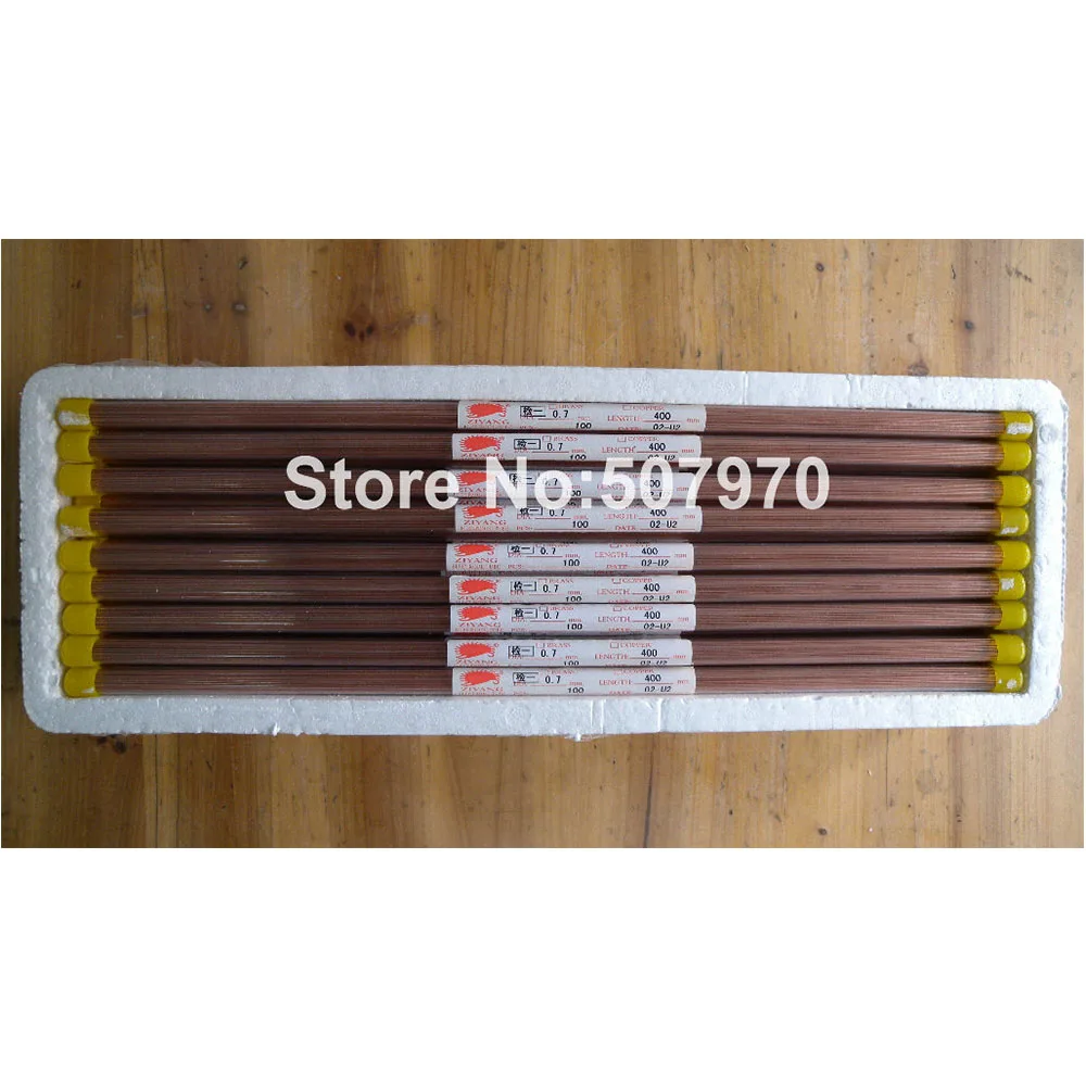 Ziyangทองแดงท่อElectrodeเดียวOD 0.7*400มม.สำหรับEDMเจาะเครื่อง