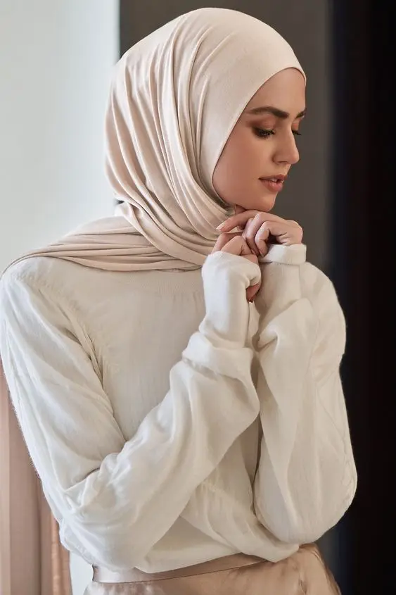 Outono inverno jérsei hijab algodão modal sólido cachecol muçulmano xale feminino macio elástico cabeça cachecol cabeça islâmica envoltório