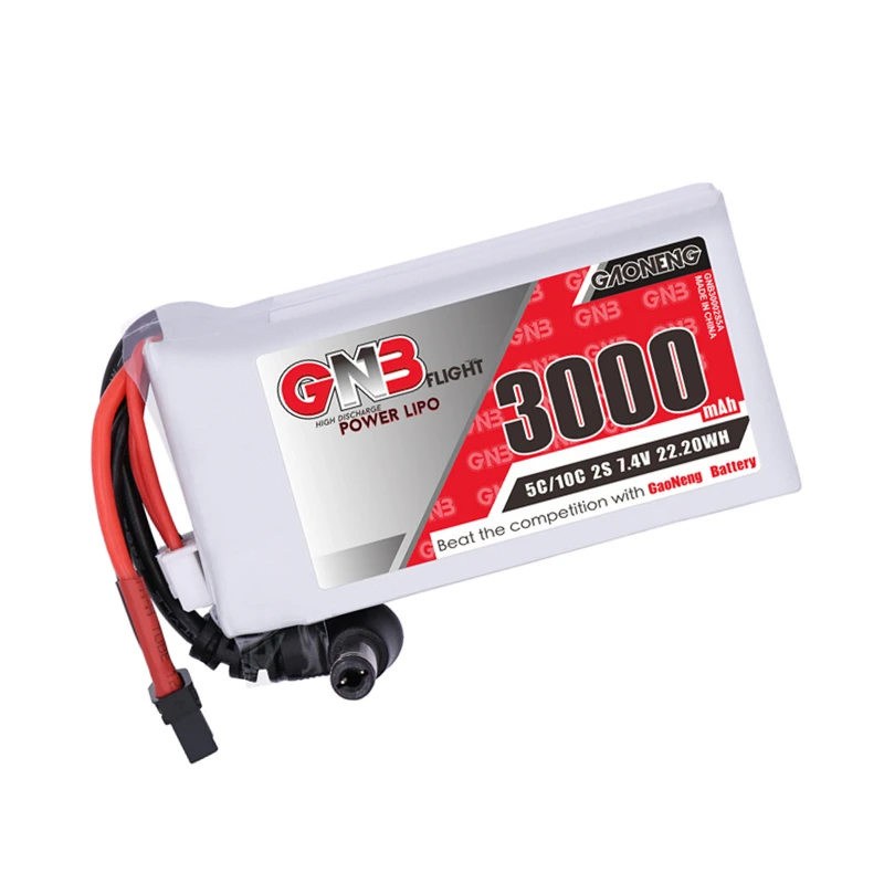 Batería Lipo GNB 2S 7.4V 3000mAh para Goggles FPV y Drones RC - imagen 2
