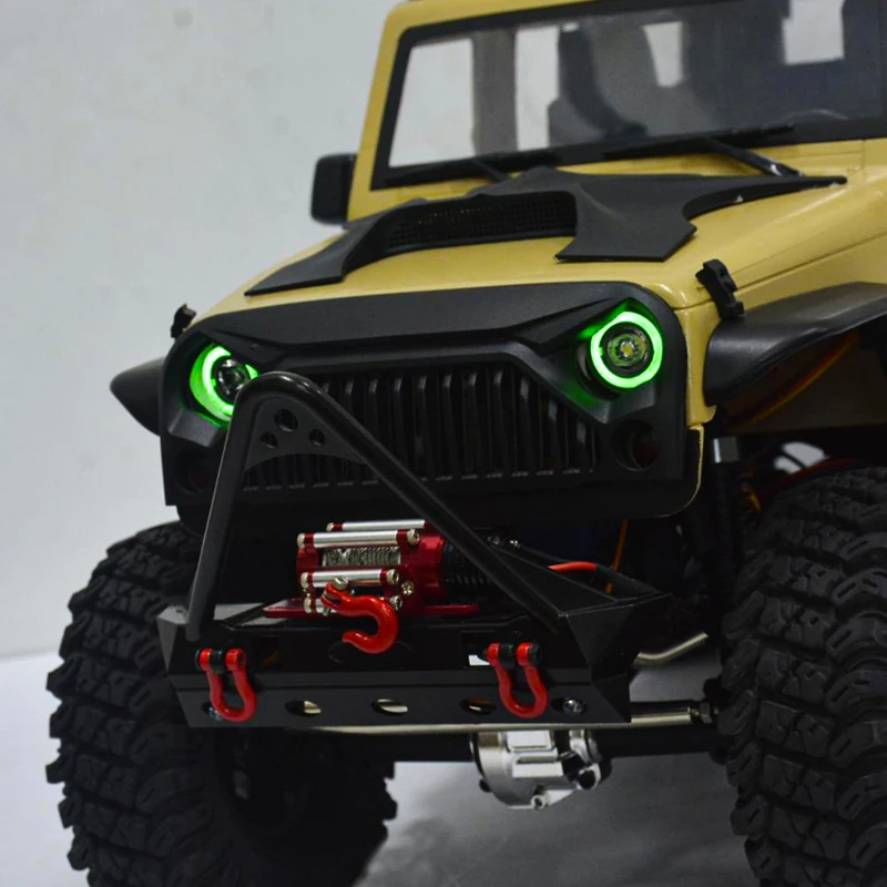 Ricambi auto RC 1/10 RC modello di telecomando auto Crawler modificato aggiornamento faro LED 20MM Angel Eyes Light Set