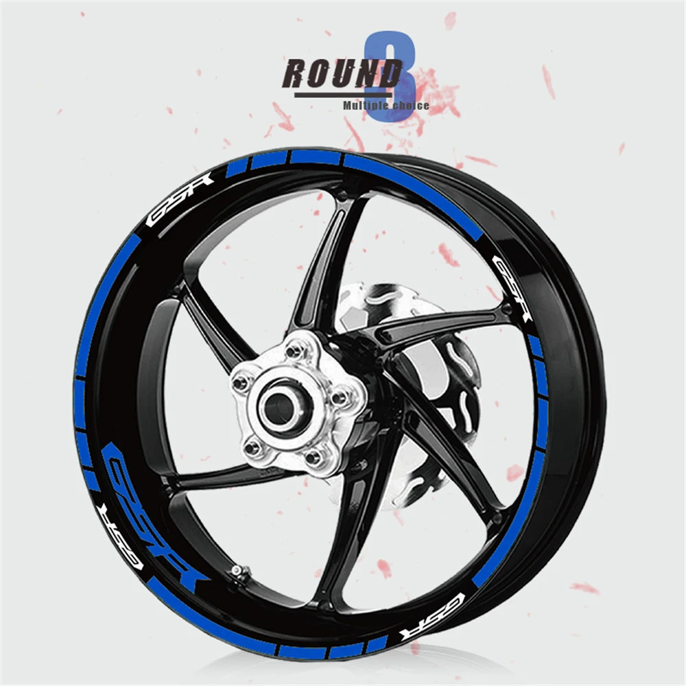 

Motorcycle tire decorative sticker waterproof wheel reflective protection sticker for SUZUKI GSR