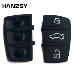 HANZSY 3 sztuk/partia 3 przycisk kluczyki gumowe wymiana zdalnego klucz Pad Fob skrzynki pokrywa dla AUDI A3 A4 A5 A6 A8 Q5 Q7 TT S linia RS