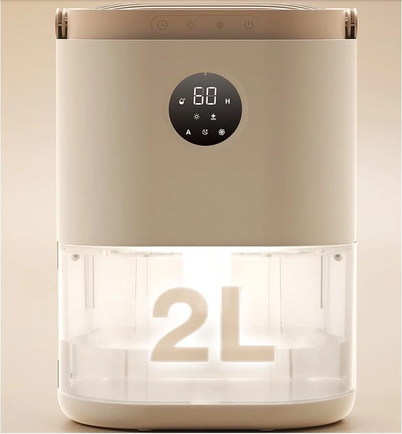 Mini deshumidificador eléctrico para el hogar, deshumidificador portátil de 220V y 2L, secador de aire para baño y sala de estar