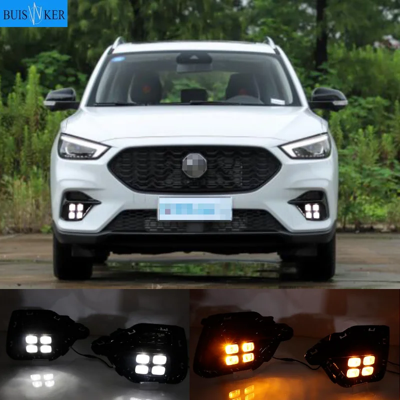 Faro paraurti auto per MG ZS luce diurna 2020 ~ 2022y DRL accessori auto faro LED per fendinebbia mg zs