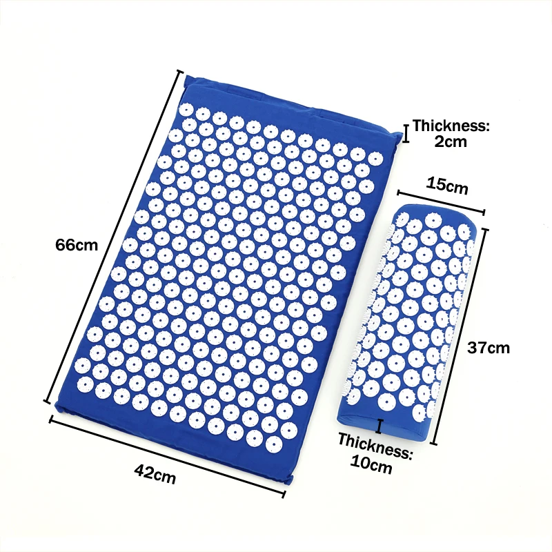 

Новая акупунктурная массажная подушка в форме лотоса, коврик с шипами для облегчения боли в спине и теле, акупунктурный Массажный коврик для йоги с подушкой