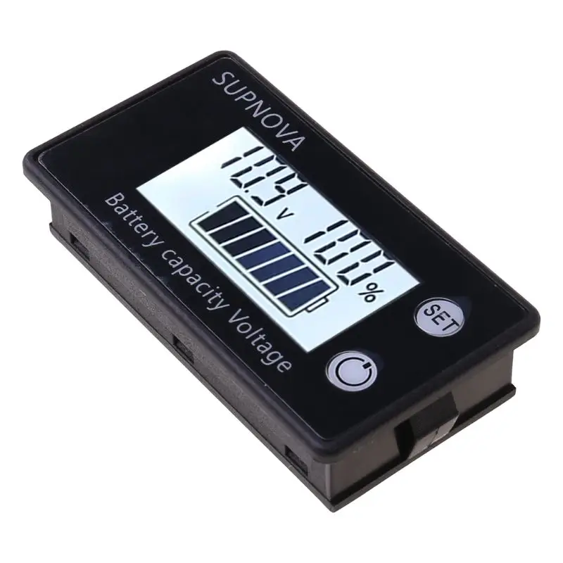 Battery Capacity Indicator DC 8V-100V Lead Acid Lithium LiFePO4 Car Motorcycle Voltmeter Voltage Gauge 12V 24V 48V 72V