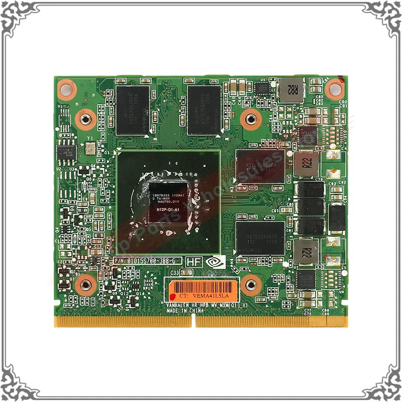 Q1000M N12P-Q1-A1 2GB Graphics Card For Dell M4600 M4700 For HP 8540W 8560W 8570W 8770W Display Card Video Card