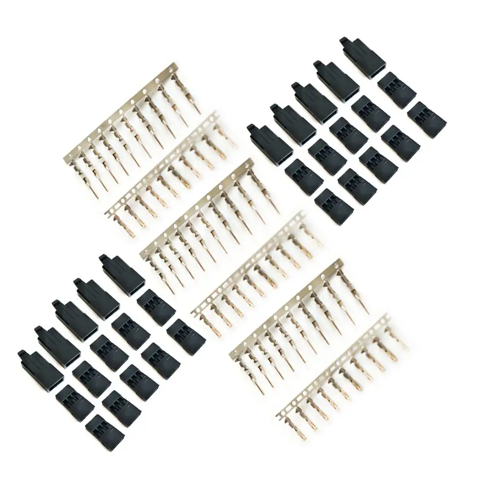 10 zestawów DIY 3 Pin przedłużacz do serw wtyczka złącze żeńskie i męskie spinki do włosów dla Futaba typ RC samolot Multirotor Quadcopter