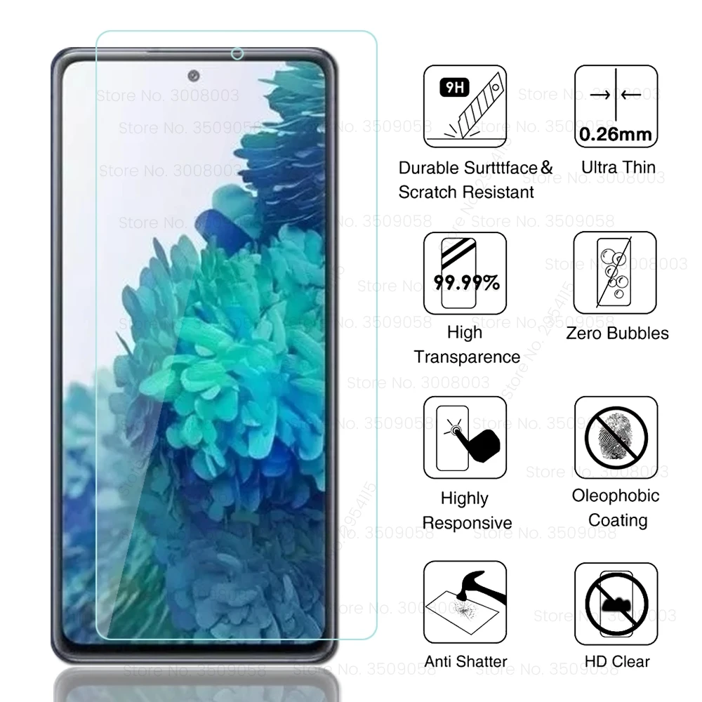 3 шт. закаленное стекло для Samsung Galaxy S20FE S20 FE Faith Защитная пленка для экрана Взрывозащищенная HD пленка Sumsung S21 FE/S23 FE S23FE