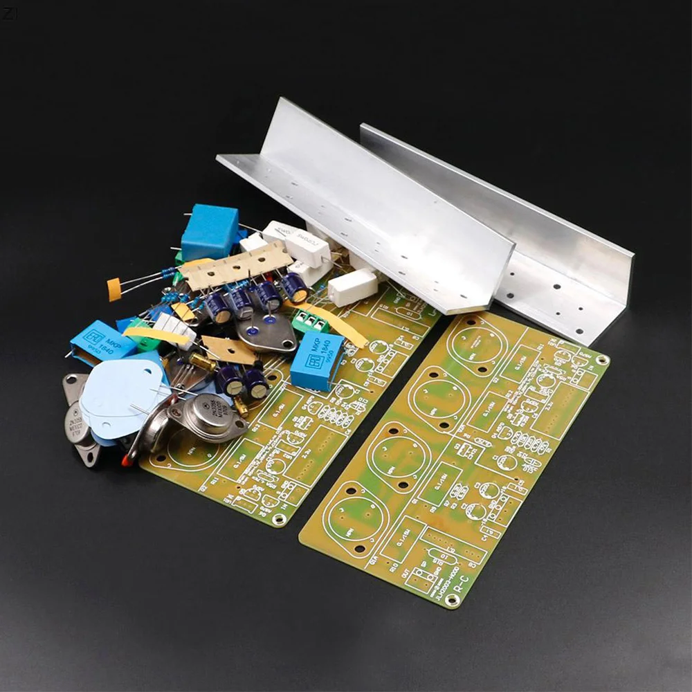 Placa amplificadora de potencia de doble canal, kit de HOOD-JLH2003 para amplificar la potencia del tubo, sellado en oro, adecuado para tablero de auriculares de amplificador de potencia
