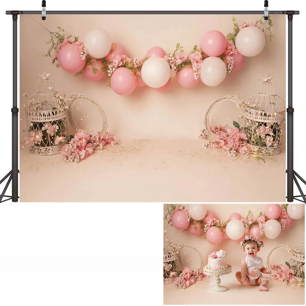 Children Portrait Backdrop for Photo Studio Newborn 1st Birthday Cake Smash Background Photography Party Decoration Photo Shoot