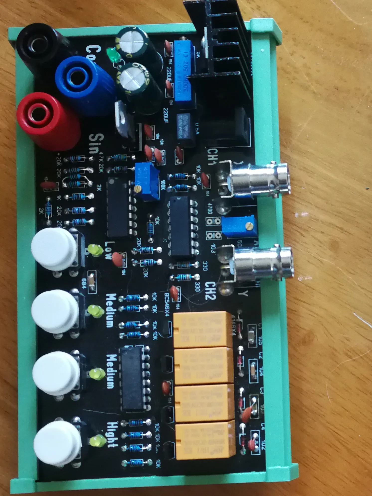 Placa de circuito para teste on-line, instrumento de diagrama de curva vi, teste asa