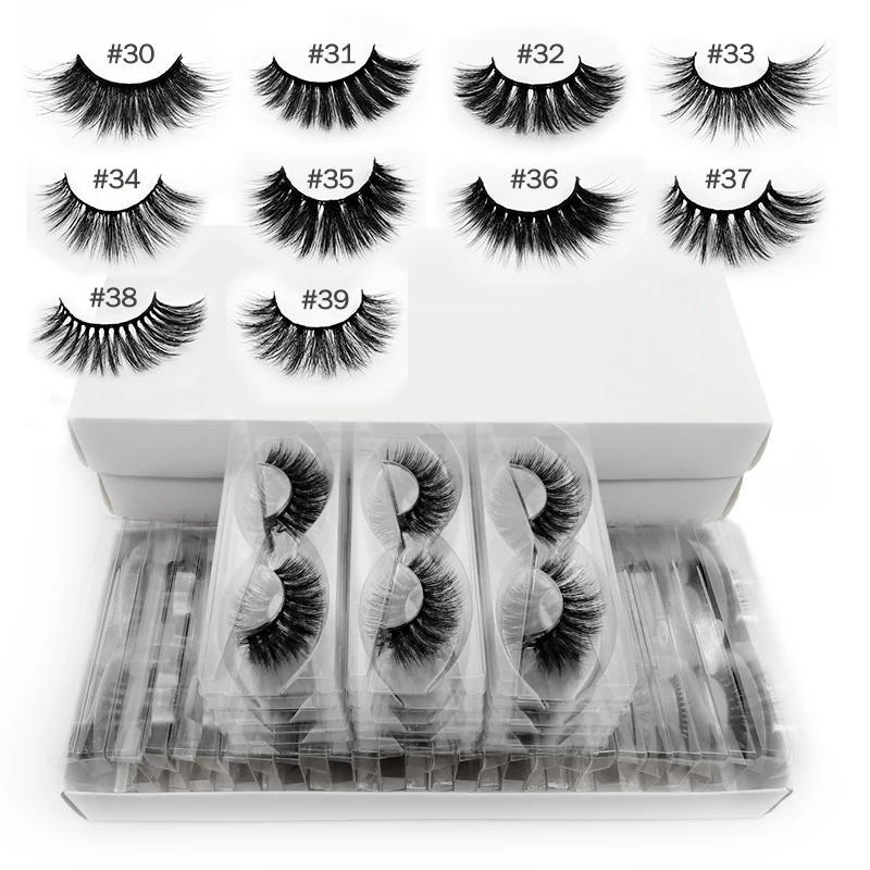 Wholesale mink eyelashes 4/10/20/50/100 pairs 3d mink lashes eyelash extension natural false eyelashes makeup fake lashes bulk