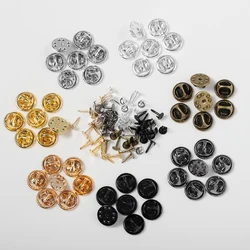50 pcs/lot broche en métal broches fermoirs arrière clou cravate Tack revers boucle bouton casquettes arrière pour la fabrication de bijoux résultats bricolage accessoires