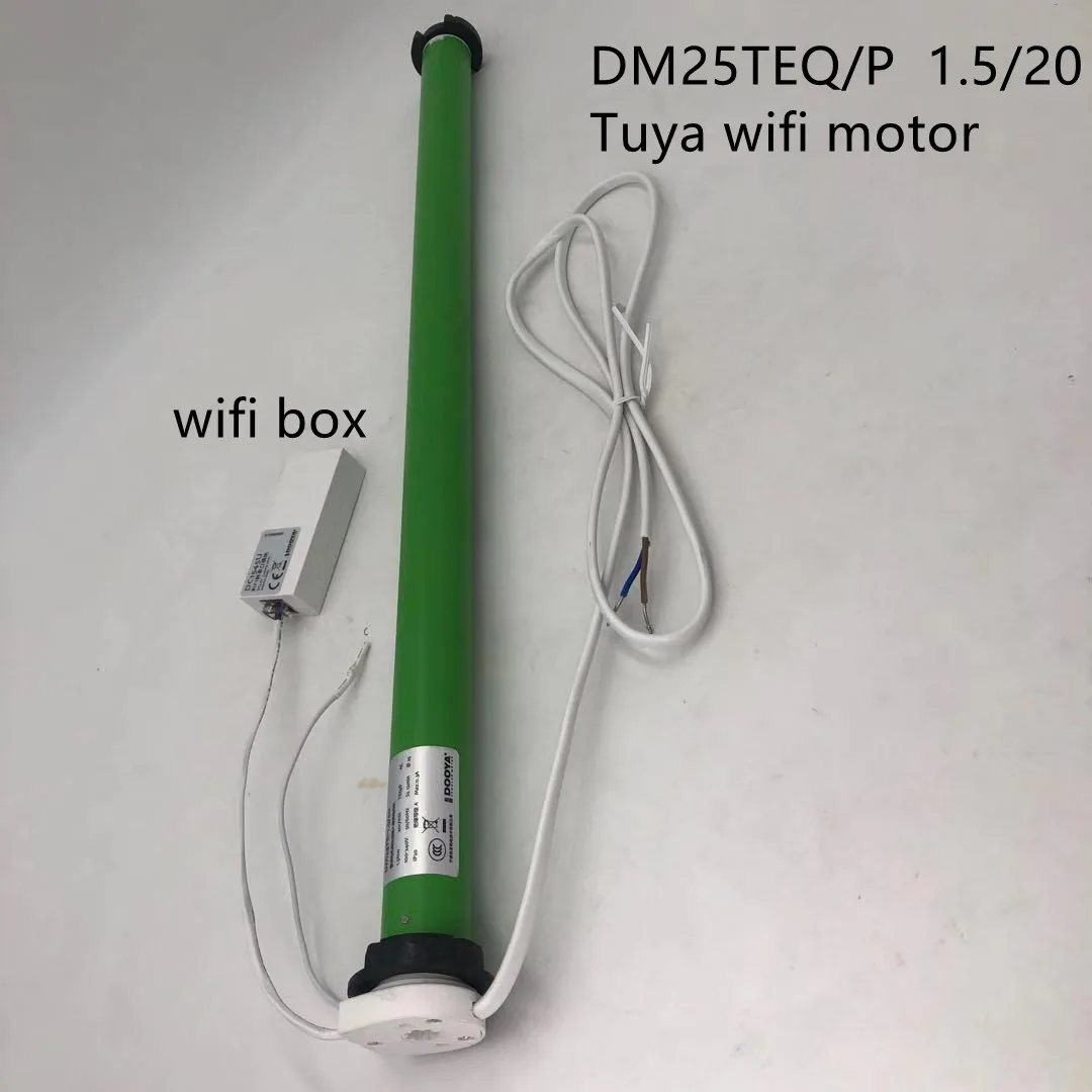 Free ShippingTuya Smart App Control Dooya Wifi Motor DM25TEQ 1.5n Tubular For 38mm Tube Motorized Shutter Electric Blinds Window