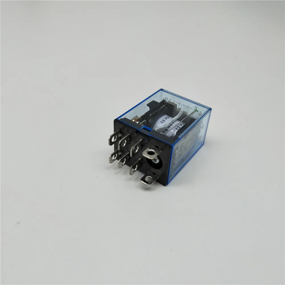 Micro Mini relé electromagnético electrónico, LY2NJ HH62P, HHC68A-2Z, 10A, 8 pines, bobina DPDT con Base de enchufe DC12V,24V AC110AC220V, 1 unidad
