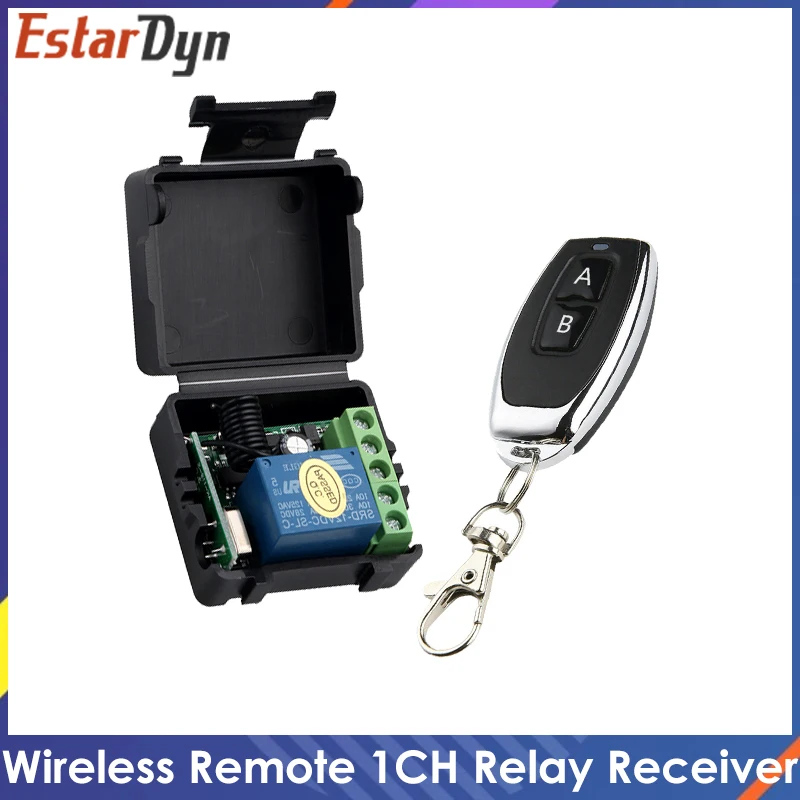 RF Transmitter 433 Mhz Remote Controls with Wireless Remote Control Switch DC 12V 1CH relay Receiver Module