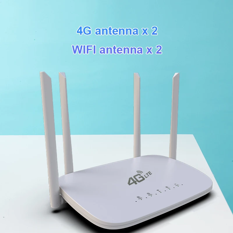 Imagem -02 - Cpe 4g Roteador Sim Cartão Wifi Modem Hotspot Cat4 32 Usuários Rj45 Wan Lan Lte Roteador sem Fio 4g