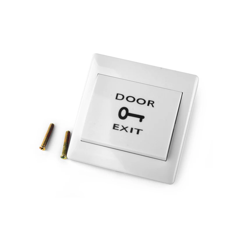 Waterproof Door Exit Button Release Switch NO/NC/COM Output Emergency Push Button Fireproof Plastic for Access Control System