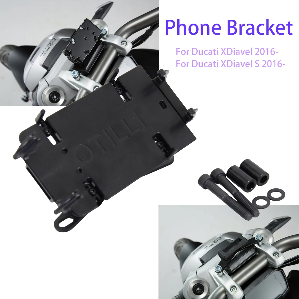 Motorcycle GPS Mount Phone Bracket For Ducati XDiavel S 2016-2021