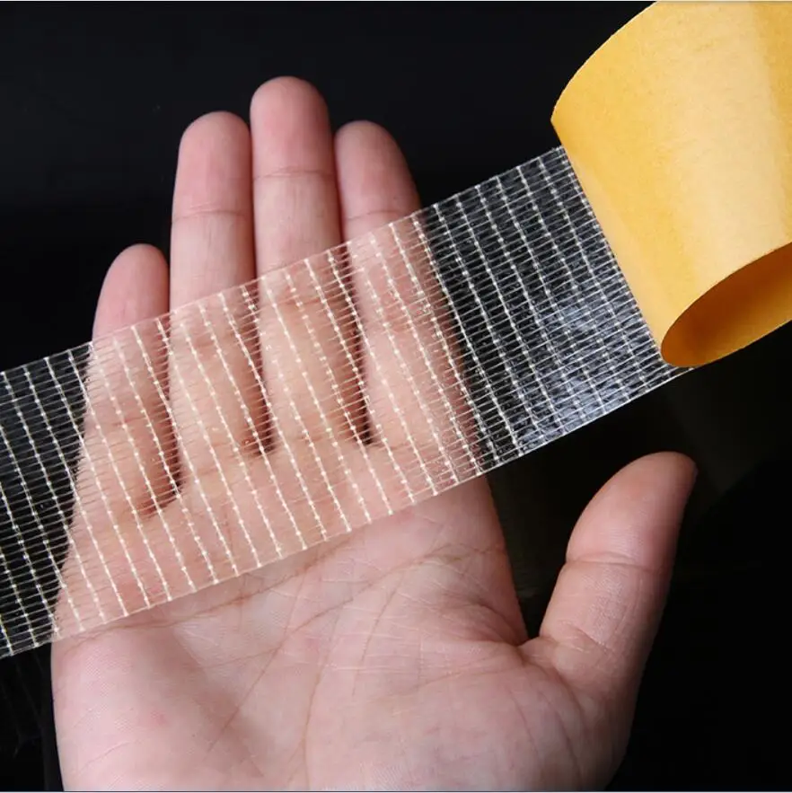 YX 20M Mesh High Viscosity Transparent Adhesive Tape Glass Grid Fiber Paste Double-sided Grid Tape