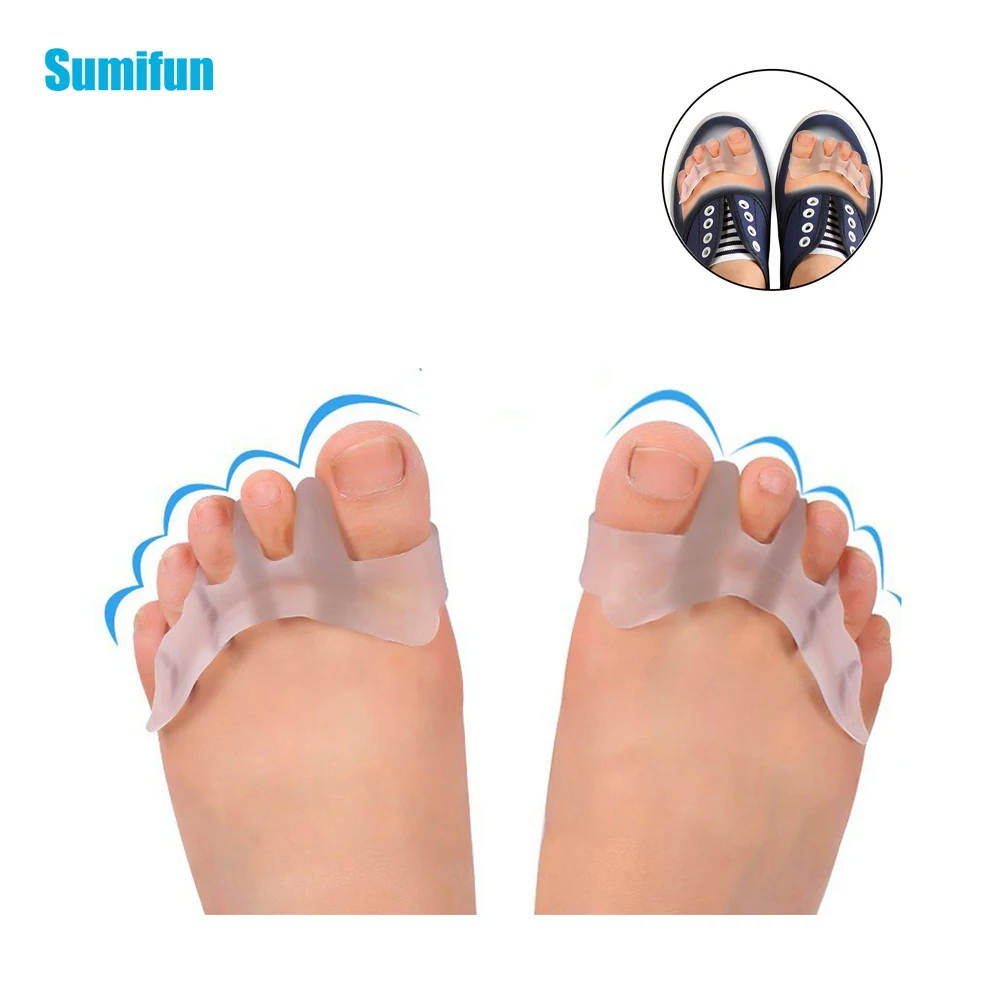 2pcs Hallux Valgus Corrector Toe Separator Bunion Orthotics Pedicure Protrctor Orthopedic Adjuster Toe Feet Care Tool Z32701