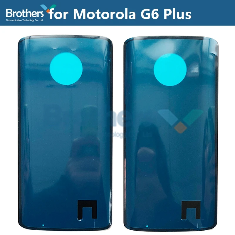 Battery Housing for Motorola Moto G6 Plus Back Cover Battery Door for Moto XT1926 Glass Back Cover Rear Housing Phone Parts New