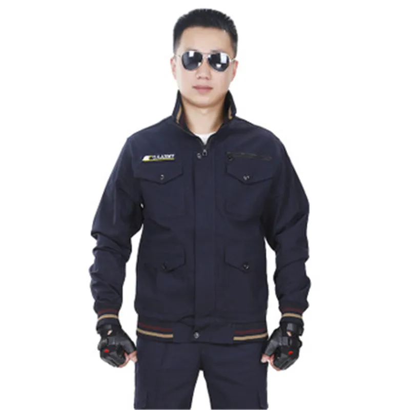 2020 Work clothes suit mens workshop factory welder clothing wear-resistant breathable wicking navy blue Winter overalls homme