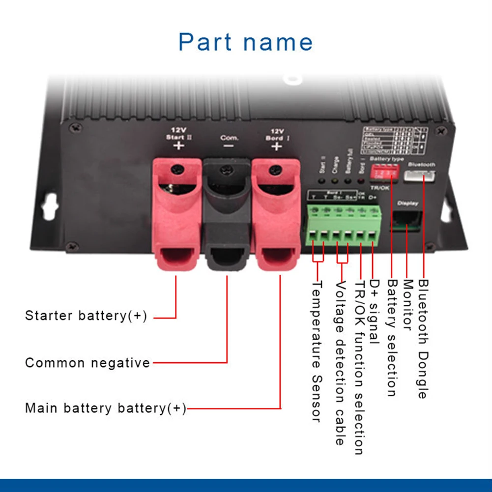 12V/30A DC To DC Charger With Bluetooth Automatic Smart B2B Battery Chargers