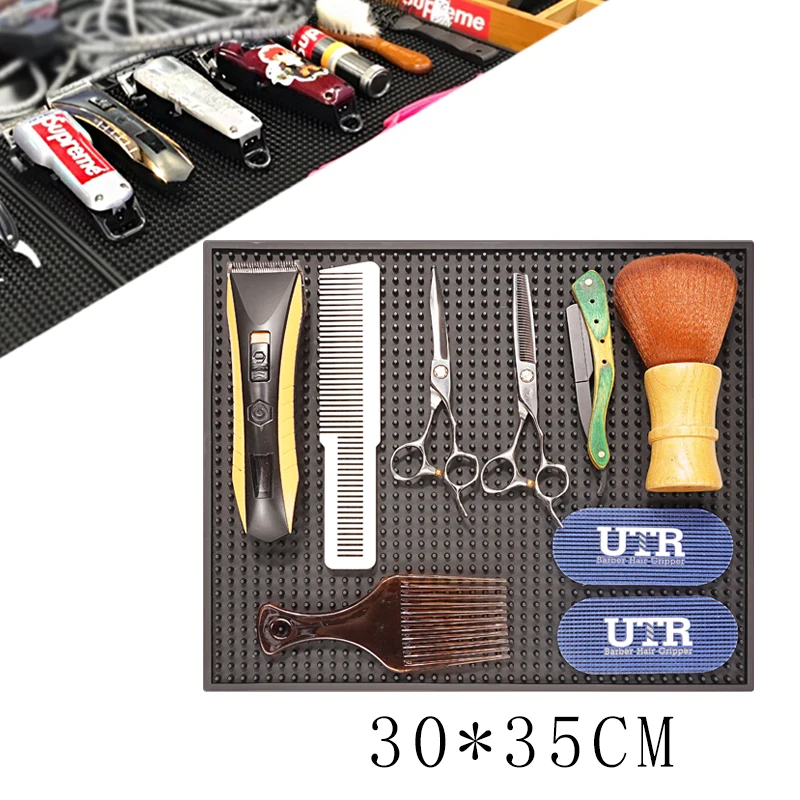 

30*35cm Hair Clipper Non-Slip Hairdresser Tool Pad Anti-Skid Mat Cushion For Barber Shop Hair Salon