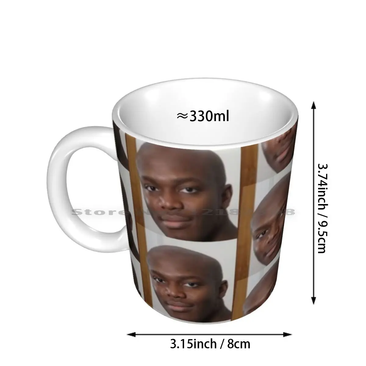 Ksi Ceramic Mugs Coffee Cups Milk Tea Mug Ksi Sidemen Bald W2s Youtube Logan Paul Jake Paul Miniminter Creative Trending