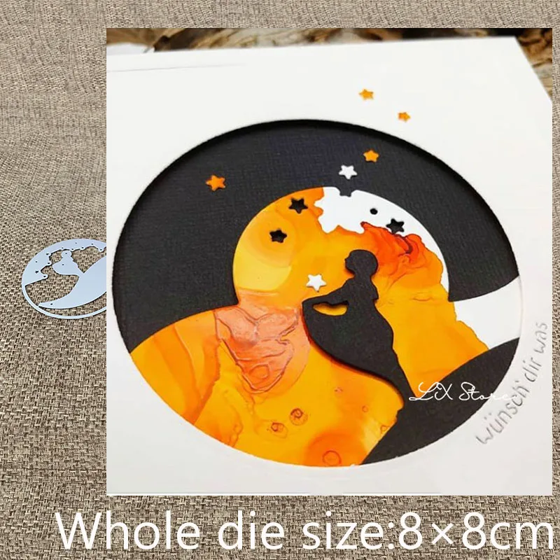 XLDesign Craft Metal Cutting Die cut dies semicircle star girl decoration scrapbook Album Paper Card Craft Embossing die cuts