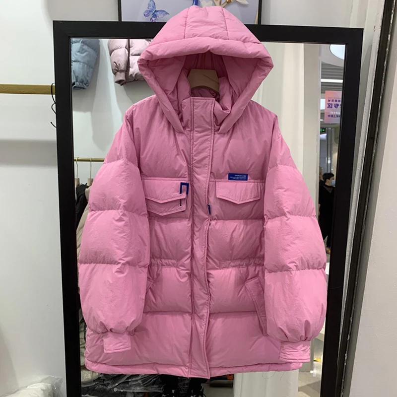Klein blue ladies winter jacket jacket 2021 new style down cotton plus size waist cotton jacket jacket women coats and  Solid
