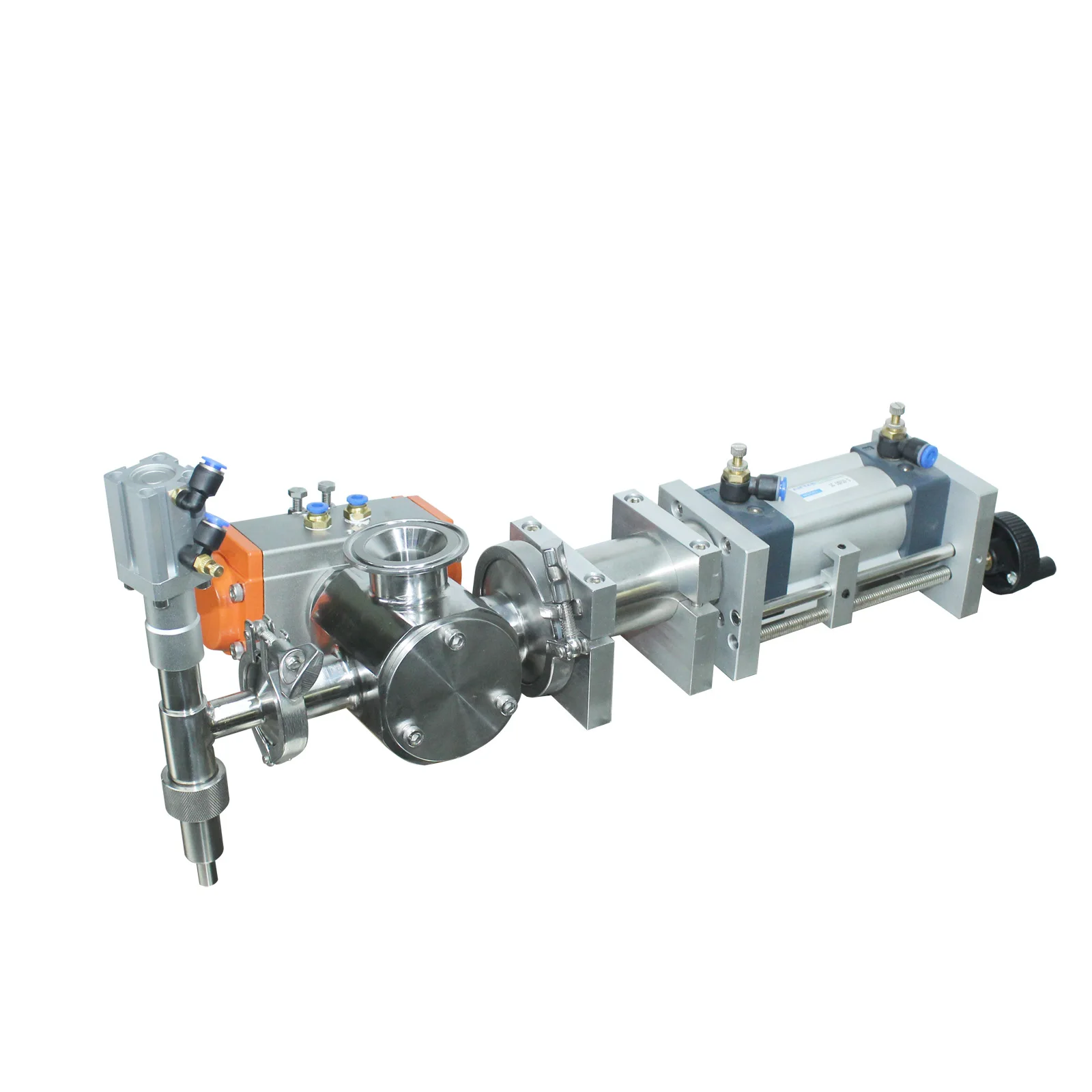 Piston Filling Machine Filler head Piston Pipe Air Cylinder Rotary Valve with Accurator Table style Bottle Filler Bottling equip