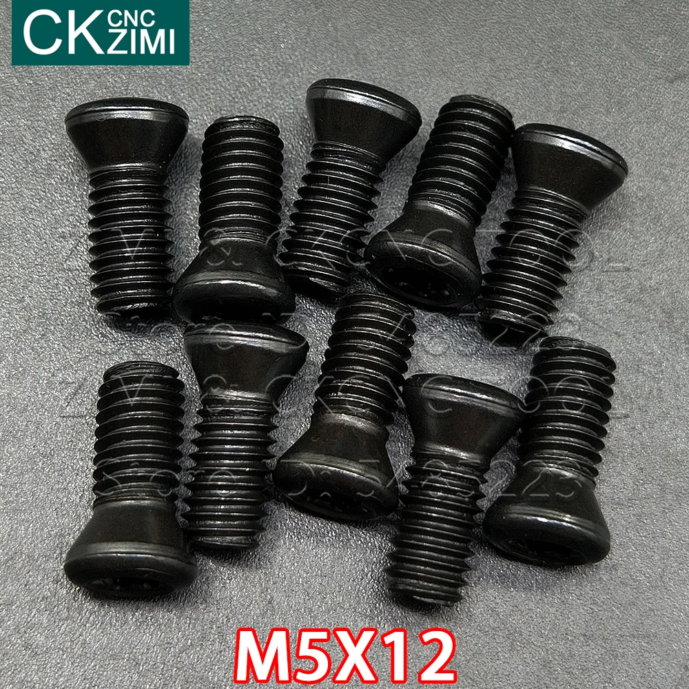 M5*12 mm M5X12 Screw CNC Insert Torx Screw for Replaces Carbide Insert CNC Lathe Tools Cutter Toolholder Accessories Lathe Tools